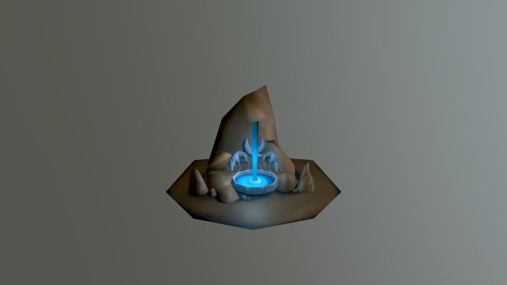Fox Fountain 3D Model