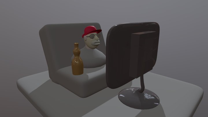 Beer&TV – Gratis 3D-model STL