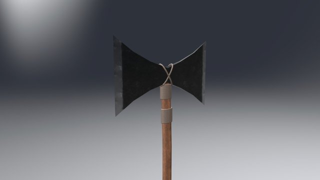Double headed Axe. 3D Model
