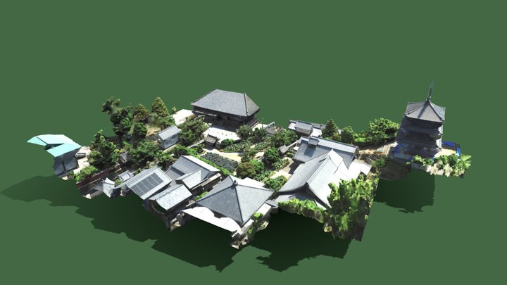 當麻寺西塔 3D Model