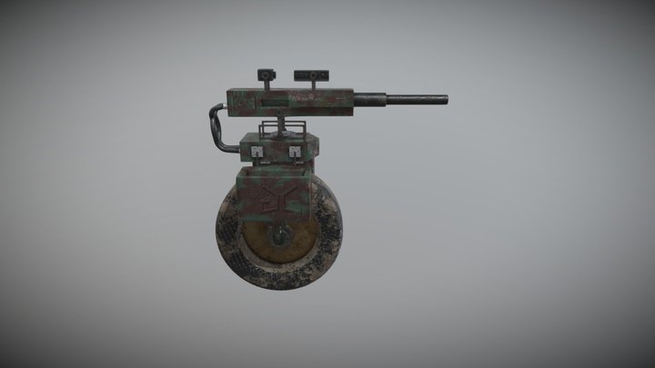 Turret Drone 3D Model