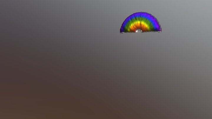 Mylar rainbow balloon 3D Model