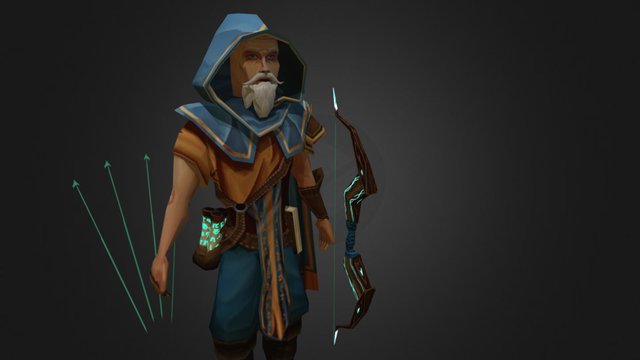 Wise old man 3D Model