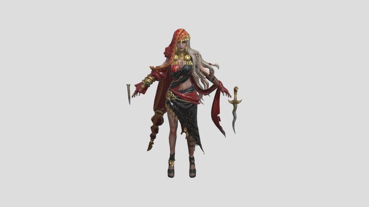 Darkness & Divinity - Rebecca HighPoly 3D Model