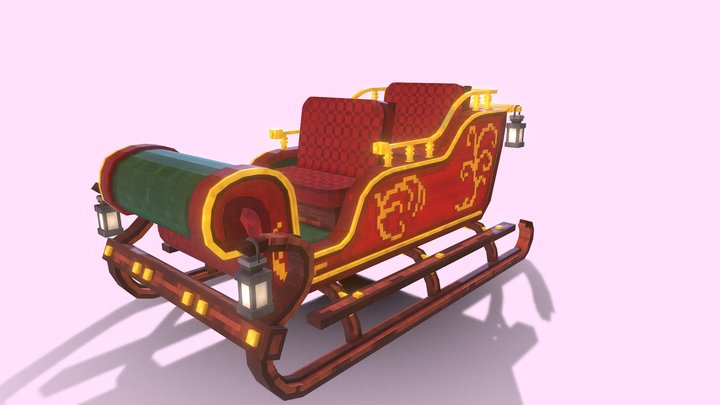 Santa's Sleigh 3D Model