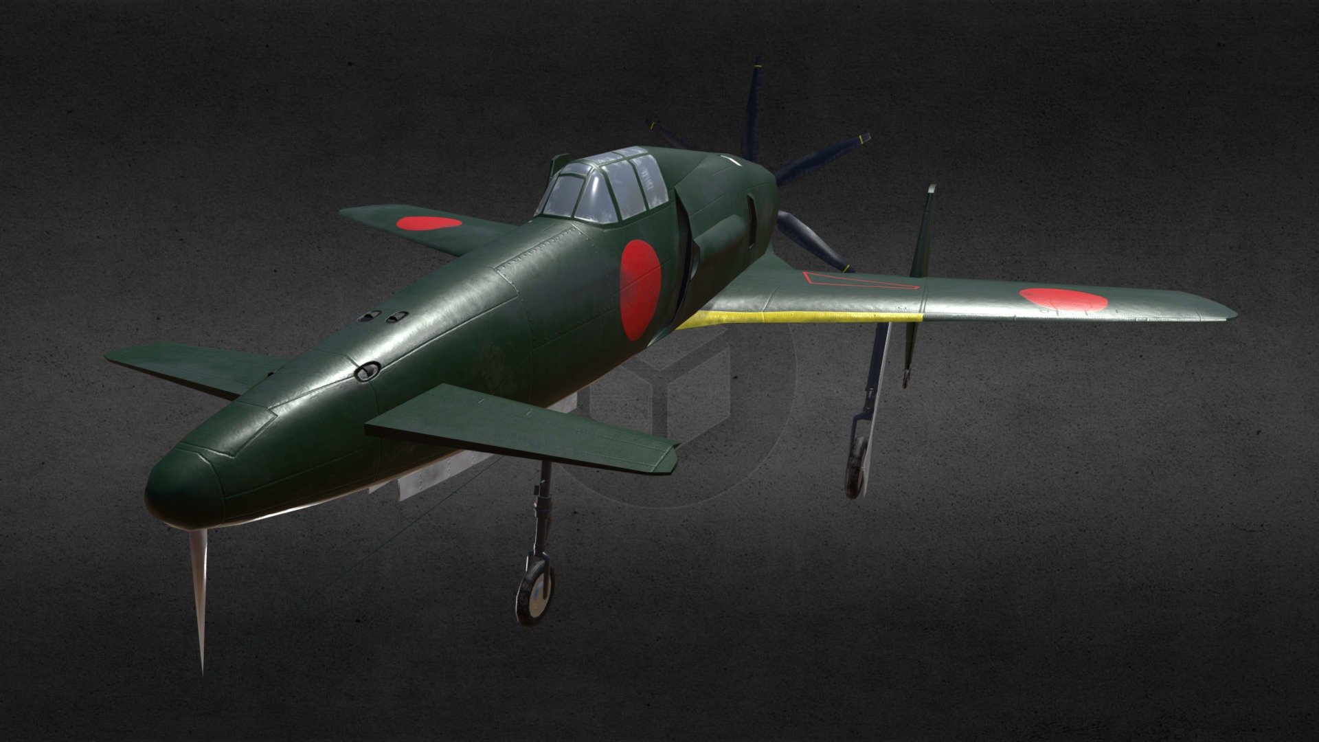 J7W Kyushu Shinden - 3D Model By Kalvin Goodlow (@kgoodlow) [f53a530 ...