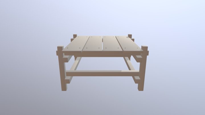 fbx_Garden_Table_Build_v01 3D Model