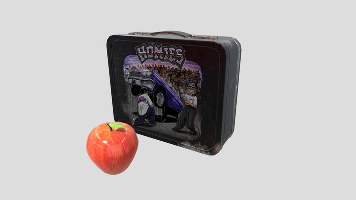 Lunchbox w/ Apple 3D Model