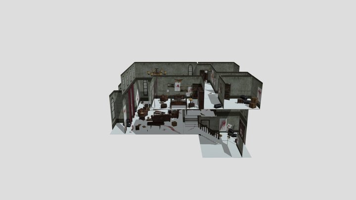 zf3d fps map: Town House01 Normal (3mb) 3D Model
