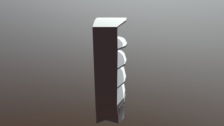 Bookshelf 3D Model