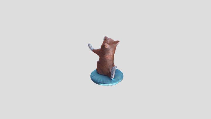 Shiba Inu Pen Holder 3D Model