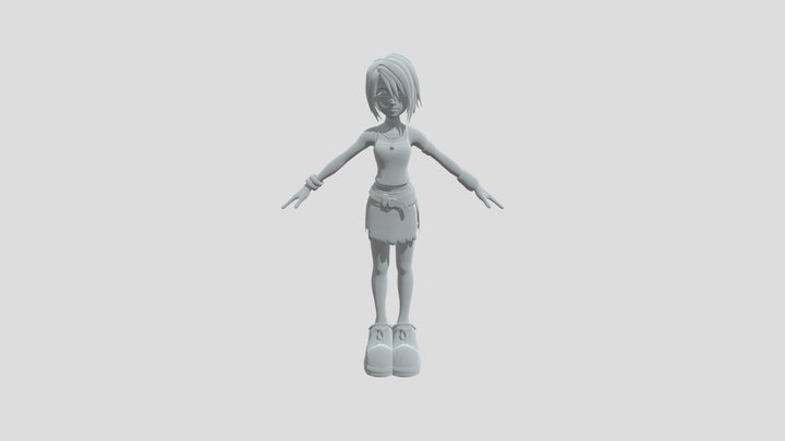 KH1 Kairi UE 3D Model