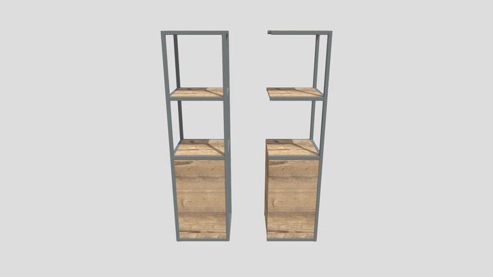 BIBLIOTHEQUE ALTO - LG.42,5CM 3D Model