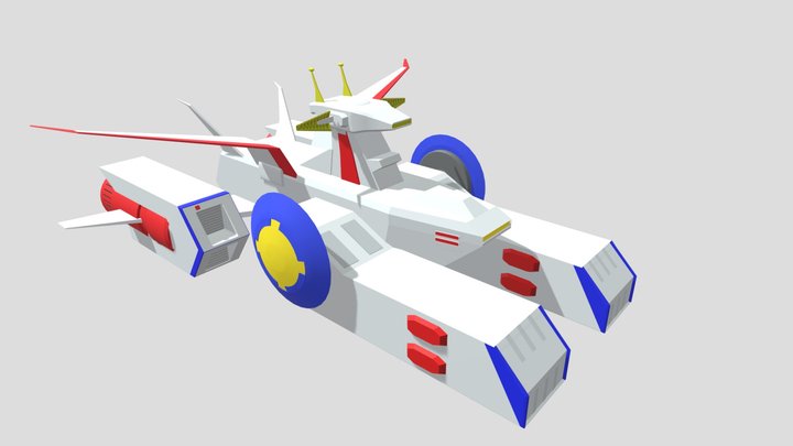 White Base (From "Mobile Suit Gundam") 3D Model