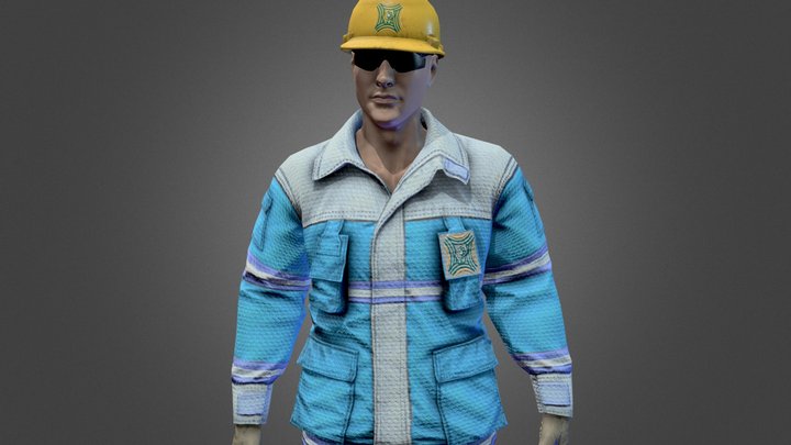 Fire Man Final 3D Model