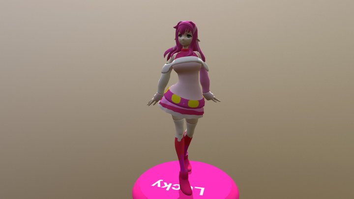 lucky Girl 3D Model