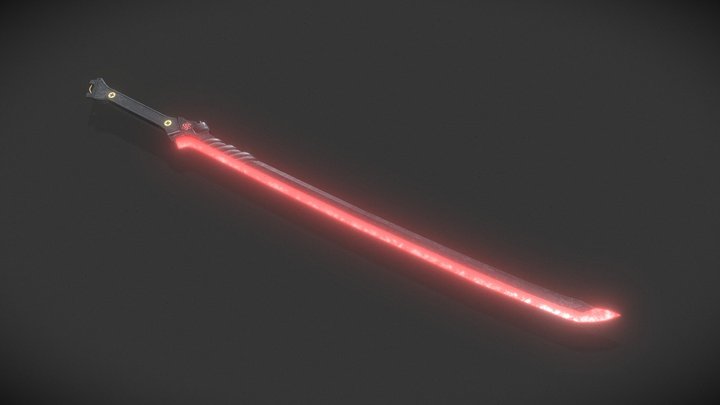 Futuristic Sword 3D Model