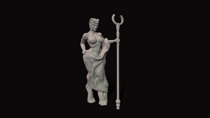 Tiefling seductress 3D Model
