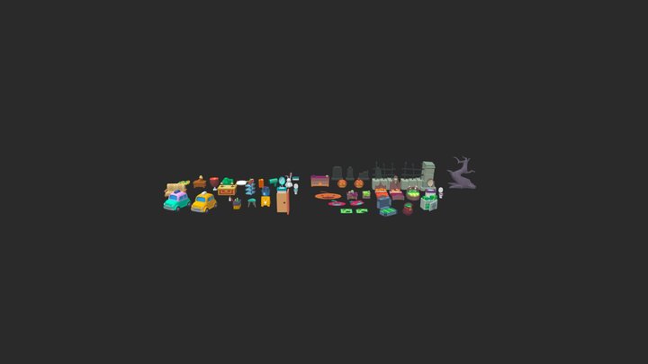 Hotel Management Game Asset 3D Model