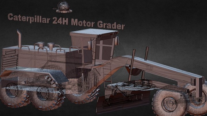 Caterpillar 24H Motor Grader 3D Model