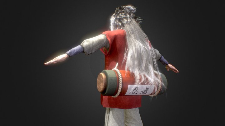 Naruto Shippuden - Jiraiya Semi-real 3D Model