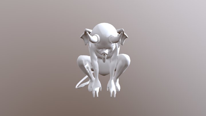 Low Poly Imp (UVed) 3D Model