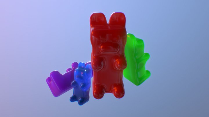 Gummy Bears 3D Model