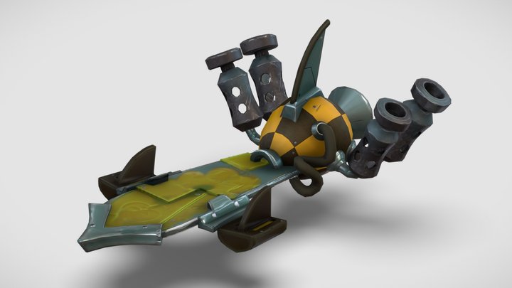 Swamp Hoverboard 3D Model