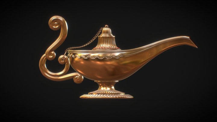 Magic Lamp 3D Model
