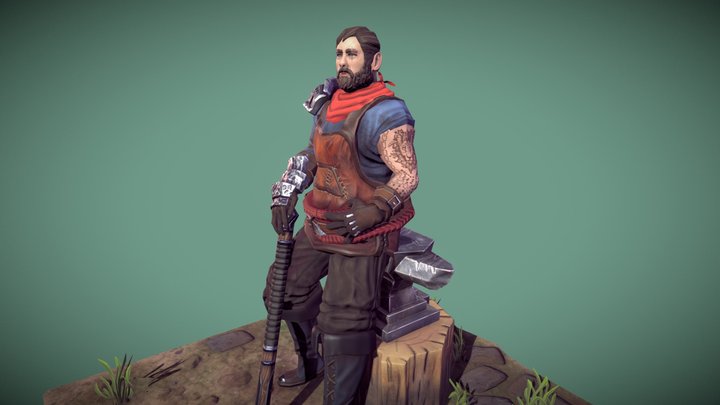 The Village Blacksmith 3D Model