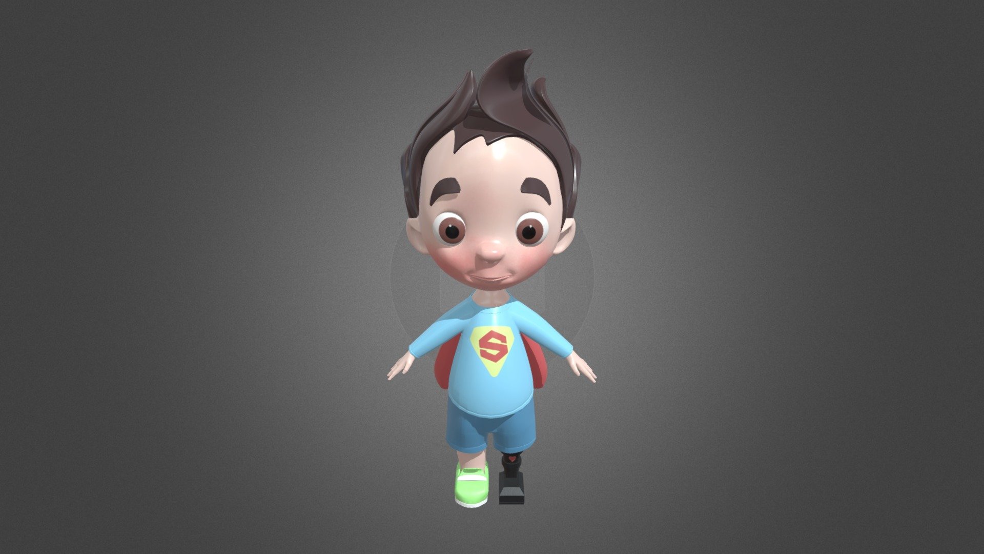 Superman Boy model - 3D model by vinaykumar9666 [f54b01f] - Sketchfab