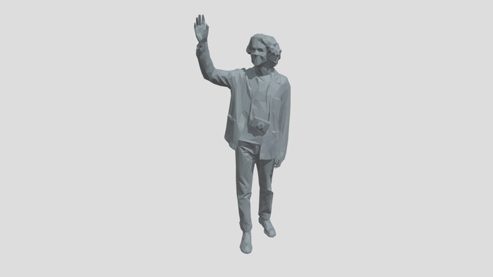 Lowpoly Male Greets – Free 3D Model STL