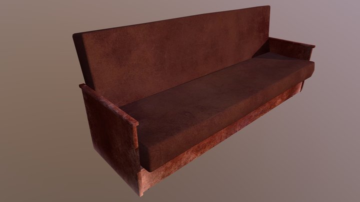 Old Sofa 3D Model