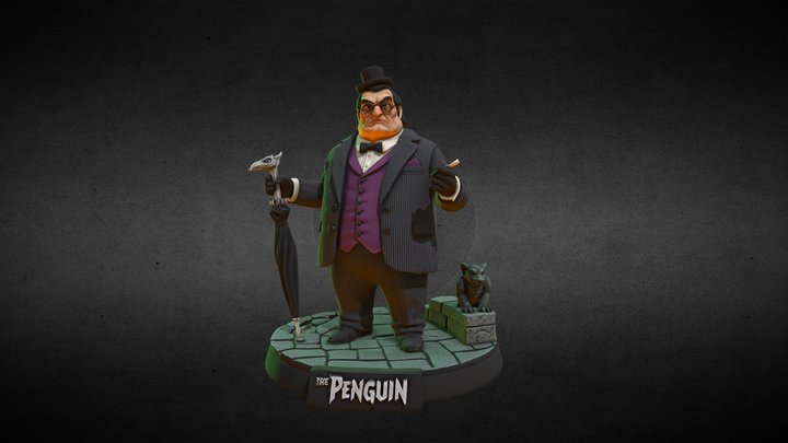 The Penguin – AI Generated 3D Character Figure