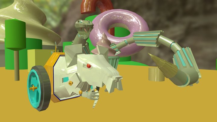Escenariopersonajes 3D Model