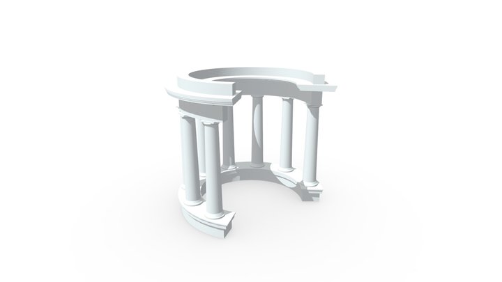 Poltava's Symbol – the White Rotunda 3D Model
