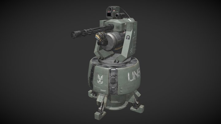 M71 Anti-Air Gun 3D Model
