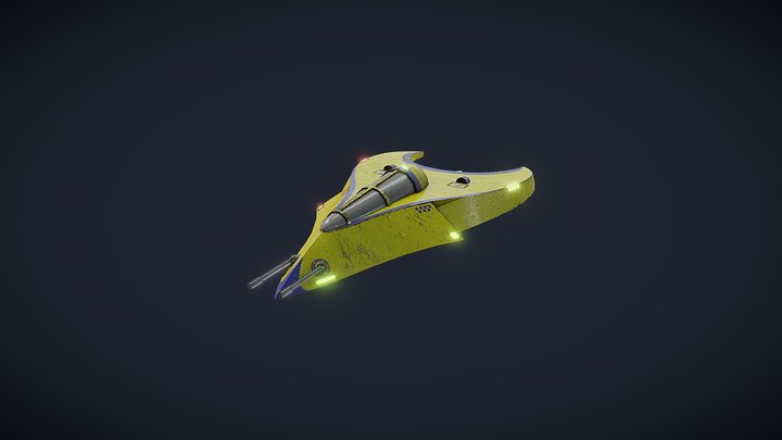 Spaceship 3D Model