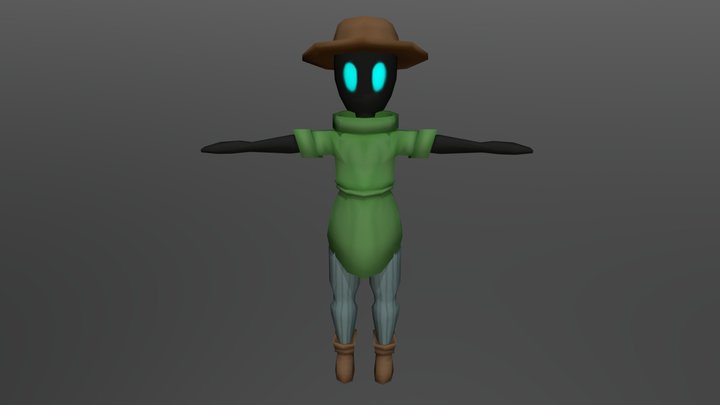 Farmer Character 3D Model
