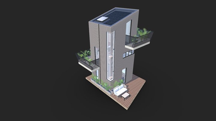 Biobased & Timber Frame Micro-Home #102 3D Model
