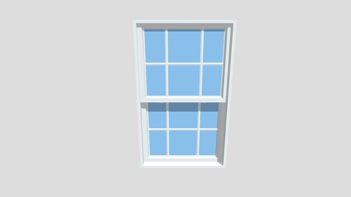 Double Hung Window 3D Model