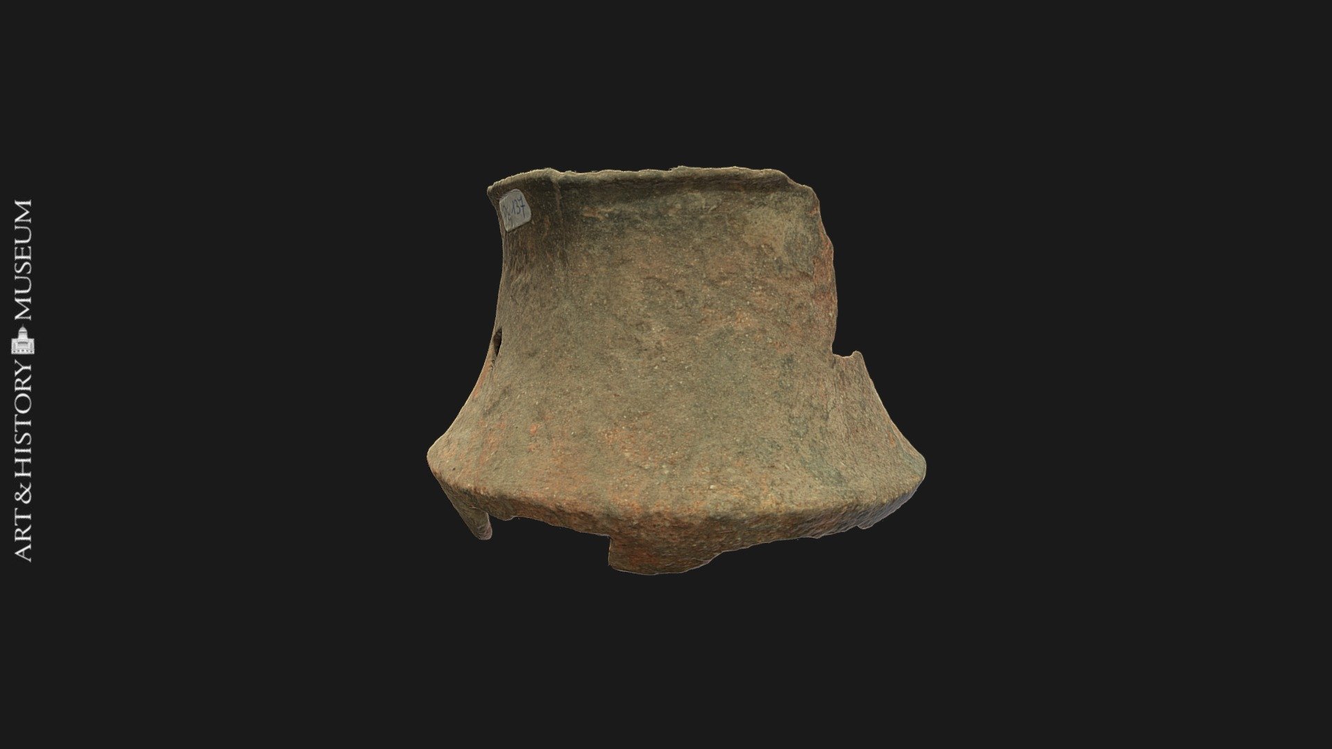 Fragment of a carinated vase with flaring rim
