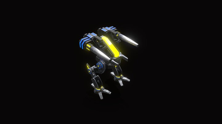 BAR | T3 Amphibious Assault Bot 3D Model