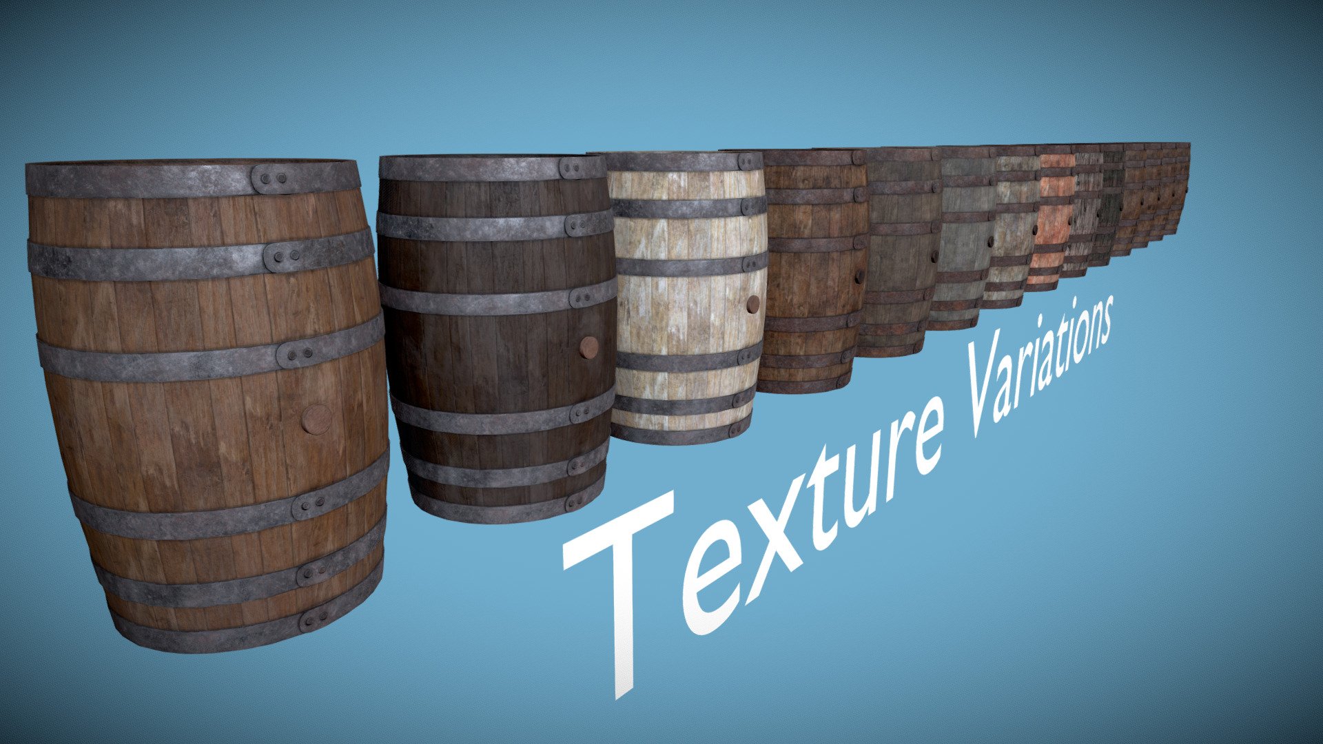 1800s Wooden Oak Barrels