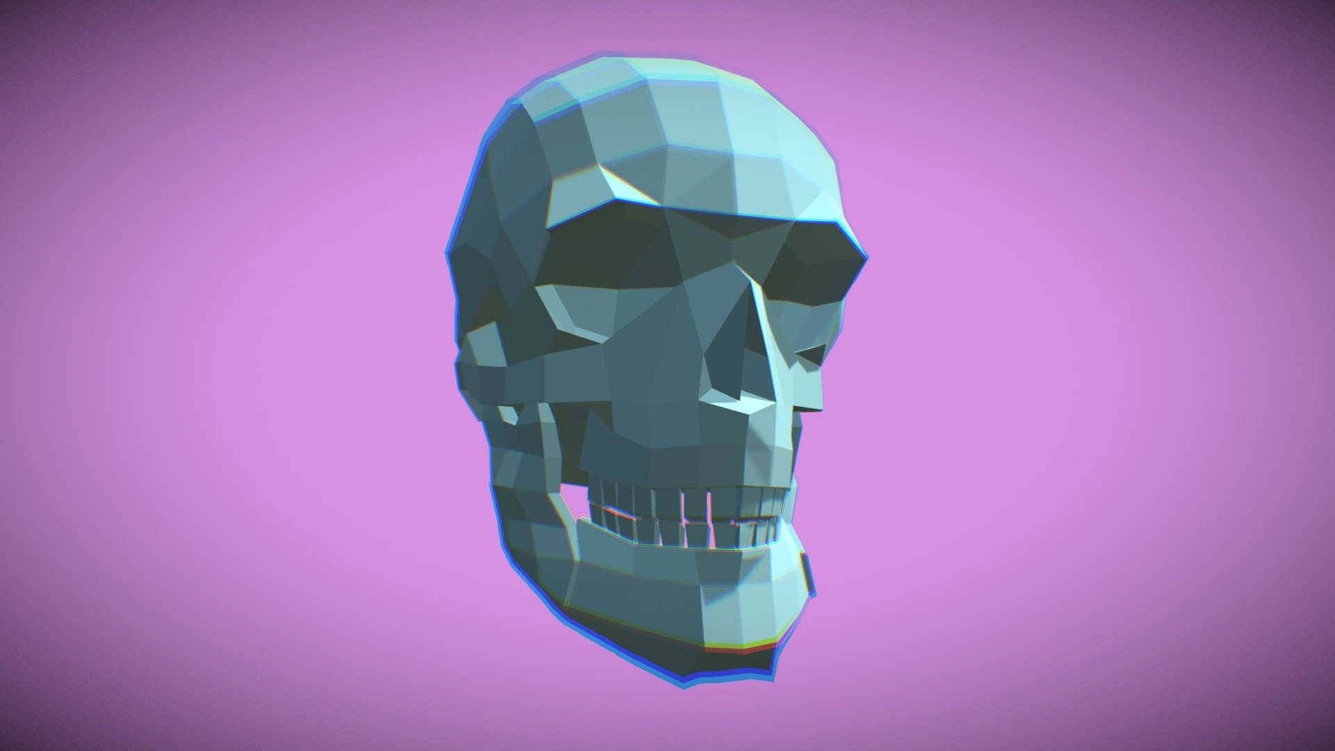 Lowpoly skull - 3D model by megametasux [f55332f] - Sketchfab