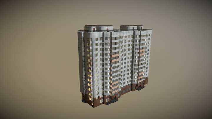 Residential building (Moscow) 3D Model