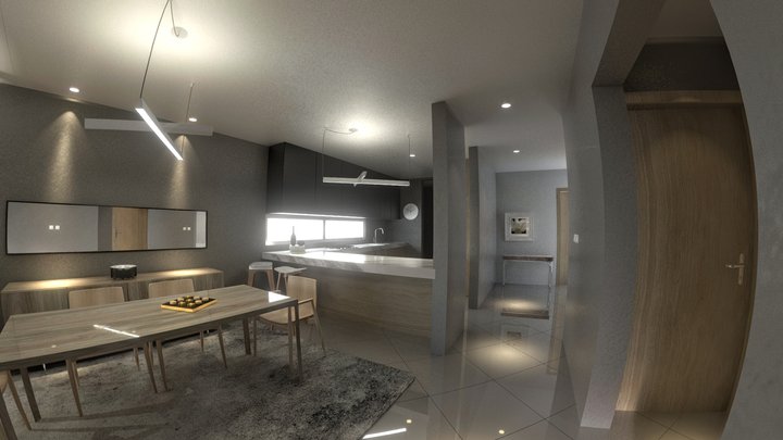 INDOOR DARK DESIGN 3D Model