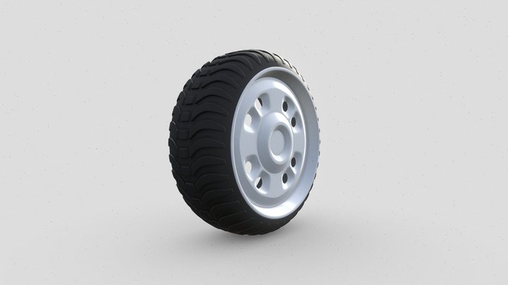 High Poly Wheel 3D Model