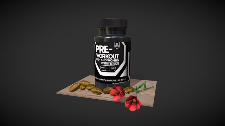 Capsule Bottle 3D Model