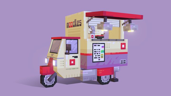 Noodles Tuk-Tuk 3D Model